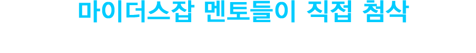 마이더스잡 멘토들이 직접 첨삭 공기업,금융권,대기업 취업교육 최고의 전문가!